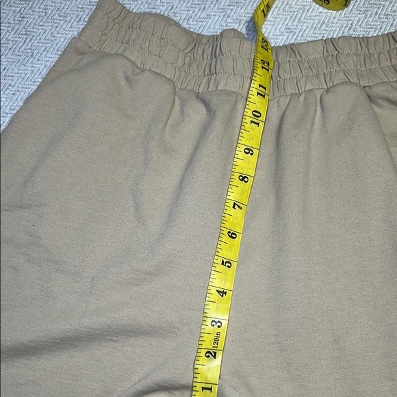 OAK + FORT Tan Athletic Shorts Elastic Waist.  Size Small - Picture 7 of 9